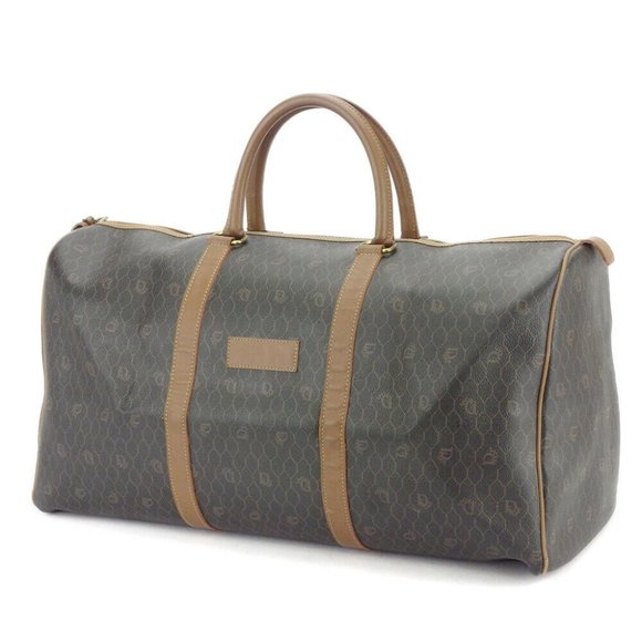 Dior Boston bag Logo PVC �~ leather Auth used - Picture 1 of 8